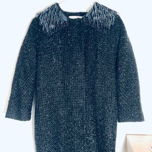 MILLY SIZE 2 Black Retro Coat